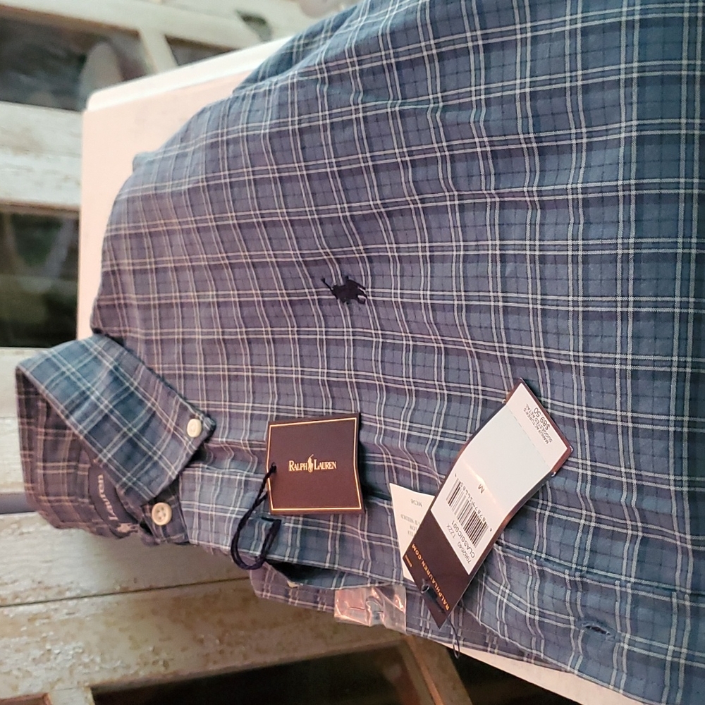 brand new with tags Ralph Lauren size Medium long sleeve dress shirt
